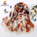 2015 Bufandas de colgante de color sólido Forme la bufanda de la borla Pashmina Cashmere Shawl abrigo Mujeres Niñas Bufanda Accesorios